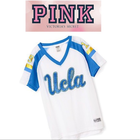 PINK Victoria's Secret Tops - NWT PINK Victoria’s Secret UCLA jersey, size small PINK Victoria's Secret Tops - NWT PINK Victoria’s Secret UCLA jersey, size small